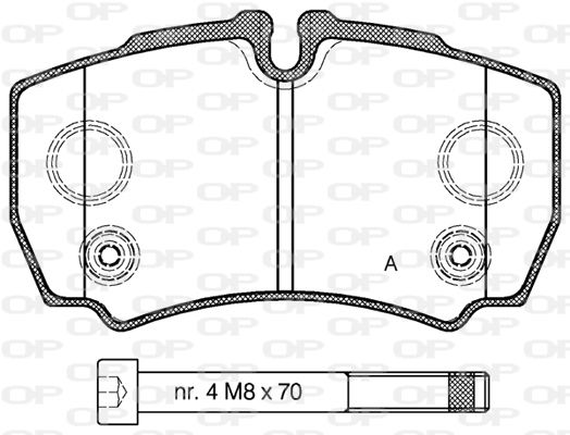 OPEN PARTS Jarrupala, levyjarru BPA0849.10